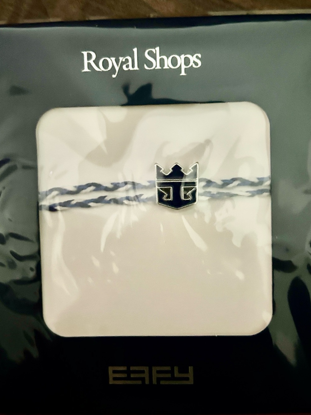 Effy silver, anchor, Blue and White bracelet